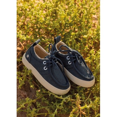 Sneaker ingegnere in tela naturale Espadrillas e Tela 19/32