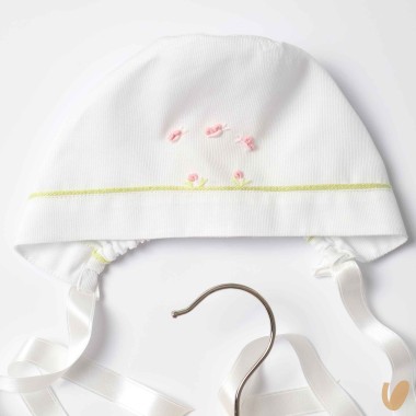 Completo nascita in piquè fiori e farfalle Set Nascita e Uscita Clinica