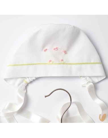 Completo nascita in piquè fiori e farfalle Set Nascita e Uscita Clinica