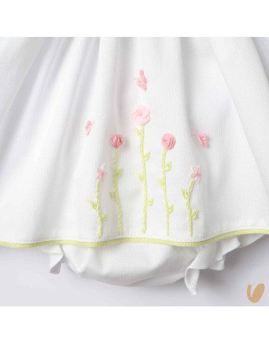 Complete birth in piqué flowers and butterflies