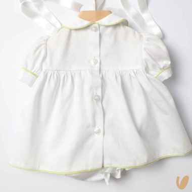 Completo nascita in piquè fiori e farfalle Set Nascita e Uscita Clinica