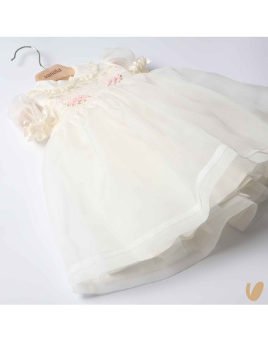 Dress in silk dot dot organza