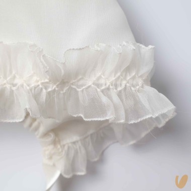 Cuffietta in seta punto smock Cardigan e Accessori