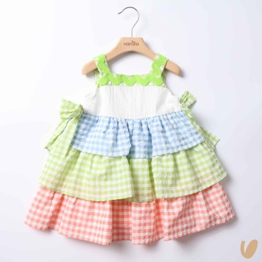 Abito balze Vichy Abito e Tuta