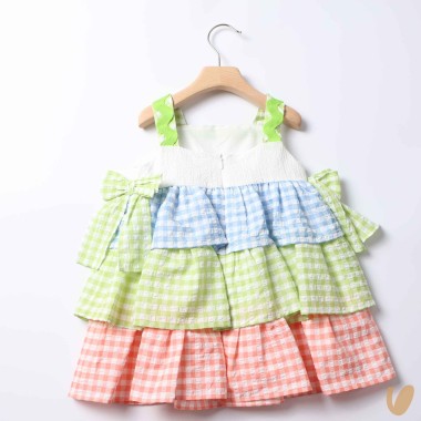 Abito balze Vichy Abito e Tuta