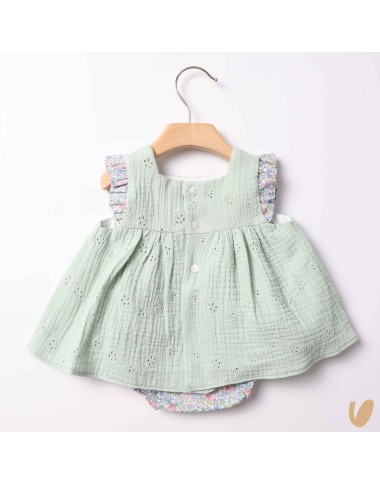 Mini dress with culotte