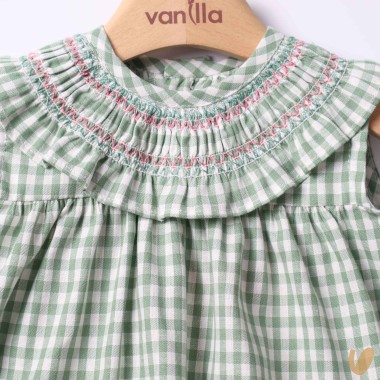 Mini Abito Vichy con culotte Abito e Tute