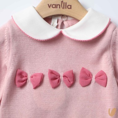 Tutina nascita in filo fiocchetti Set Nascita e Uscita Clinica