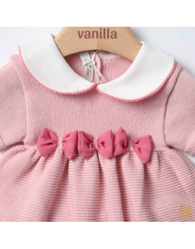 Completo in filo fiocchetti cady Set Nascita e Uscita Clinica