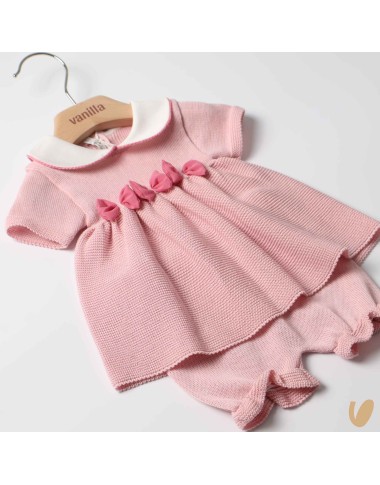 Completo in filo fiocchetti cady Set Nascita e Uscita Clinica