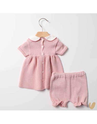 Completo in filo fiocchetti cady Set Nascita e Uscita Clinica