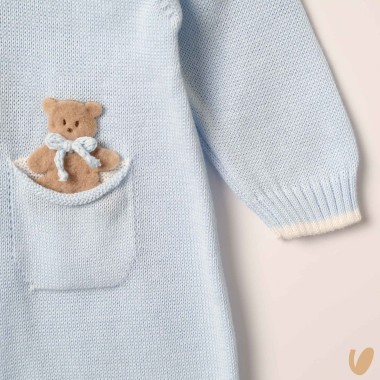 Tutina in filo orsetto Set Nascita e Uscita Clinica