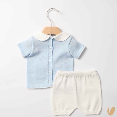 Completo nascita in filo orsetto Completo e Pagliaccetto