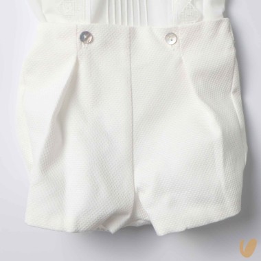 Completo elegante cotone Battesimo