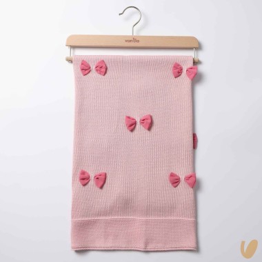 Coperta in filo fiocchettini Coperta e Lenzuola