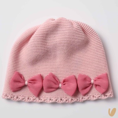 Cappello e babbucce fiocchettini Cappello e Guanti