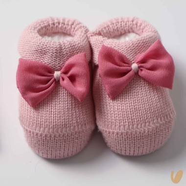 Cappello e babbucce fiocchettini Cappello e Guanti