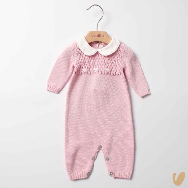 Tutina in filo nodi d'amore ricamati a mano Set Nascita e Uscita Clinica