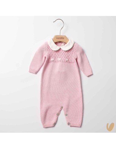 Tutina in filo nodi d'amore ricamati a mano Set Nascita e Uscita Clinica