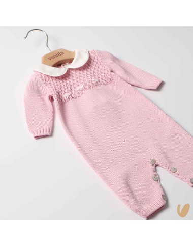 Tutina in filo nodi d'amore ricamati a mano Set Nascita e Uscita Clinica