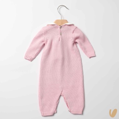 Tutina in filo nodi d'amore ricamati a mano Set Nascita e Uscita Clinica