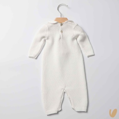 Tutina in filo nodi d'amore ricamati a mano Set Nascita e Uscita Clinica