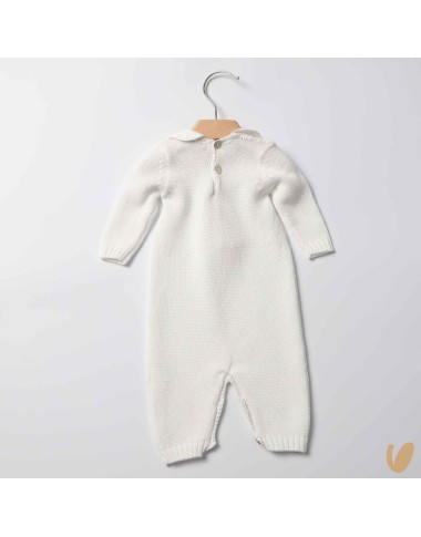 Tutina in filo nodi d'amore ricamati a mano Set Nascita e Uscita Clinica