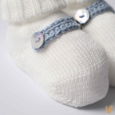 Scarpine in filo di cotone Cappello e Guanti