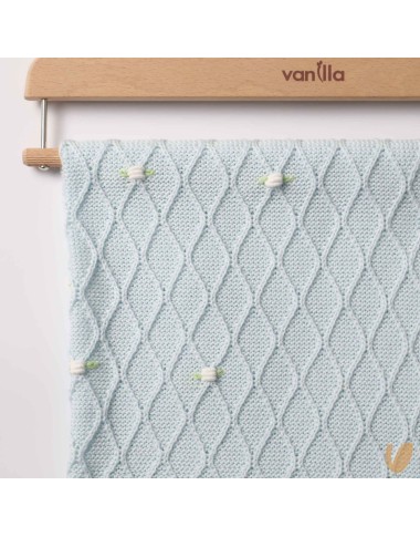 Coperta filo roselline ricamate a mano Coperta e Lenzuola