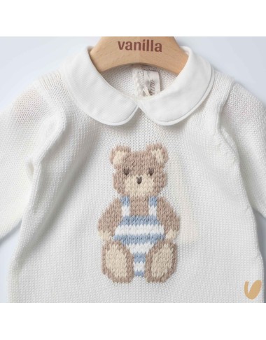 Tutina orsetto filo di cotone Set Nascita e Uscita Clinica