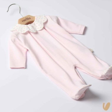 Tutina cotone piquè fiori Tutina