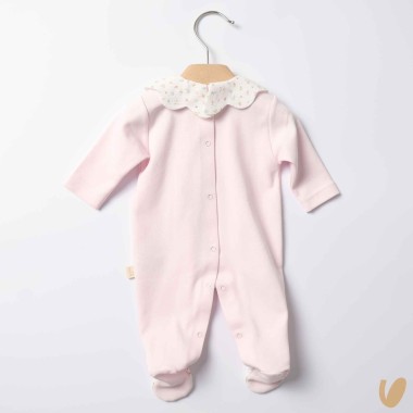 Tutina cotone piquè fiori Tutina