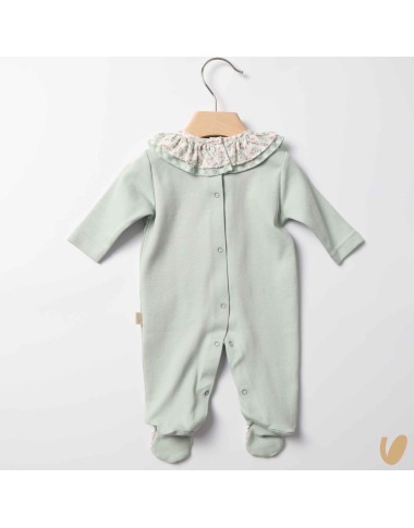 Tutina cotone vichy e fiori Tutina