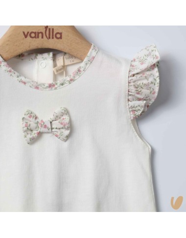 Cotton flowers romper