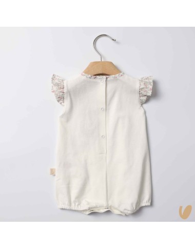 Cotton flowers romper