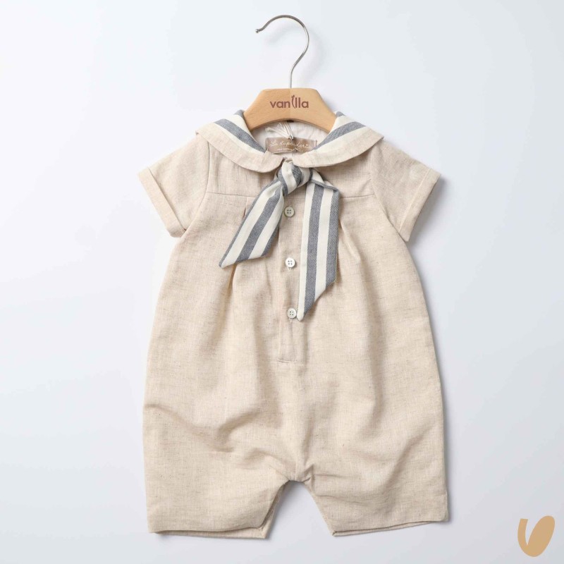 Pagliaccetto in lino marinaretto Completo e Pagliaccetto