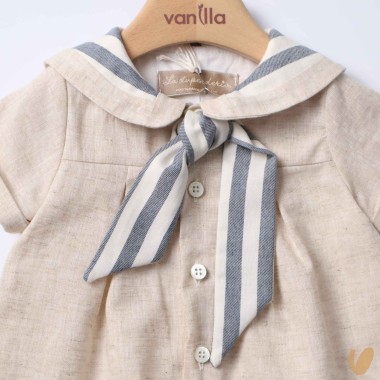 Pagliaccetto in lino marinaretto Completo e Pagliaccetto
