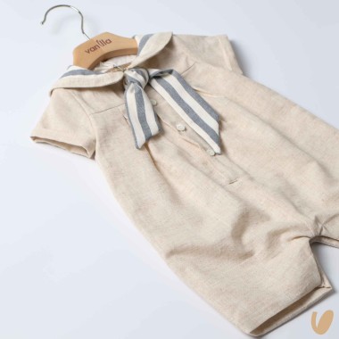 Pagliaccetto in lino marinaretto Completo e Pagliaccetto