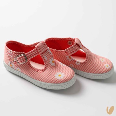 Scarpe Occhielli Vichy e margherite Occhielli 19/32