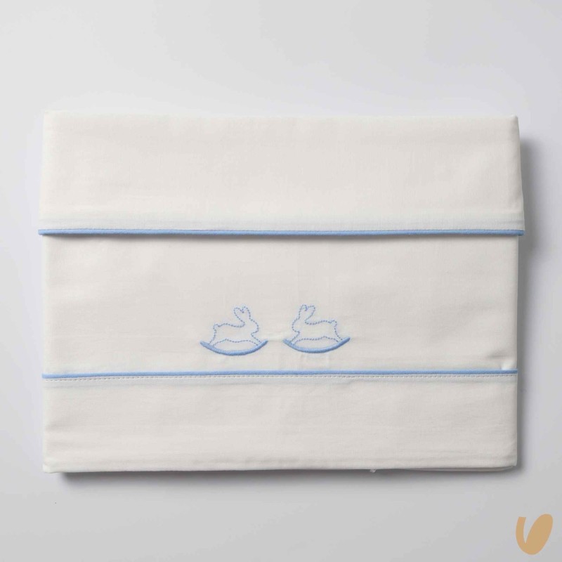 Set lenzuola carrozzino coniglietti Coperta e Lenzuola