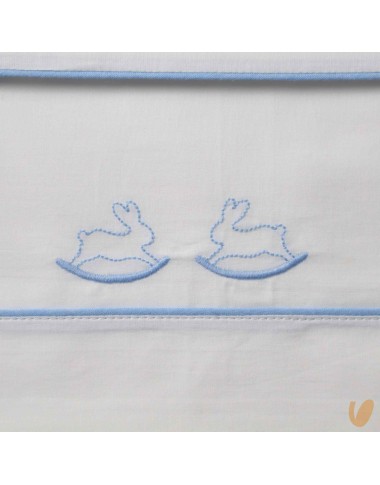Set lenzuola carrozzino coniglietti Coperta e Lenzuola