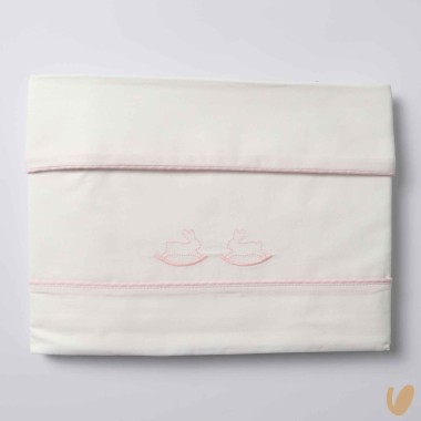Set lenzuola carrozzino coniglietti Coperta e Lenzuola