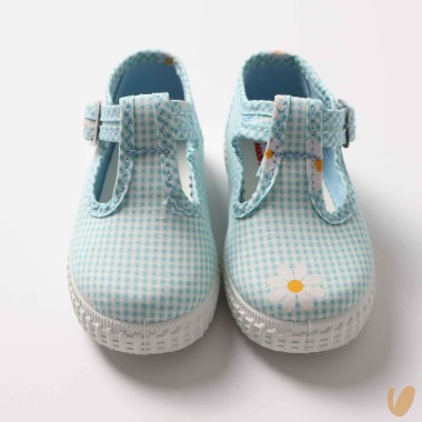 Scarpe Occhielli Vichy e margherite Occhielli 19/32