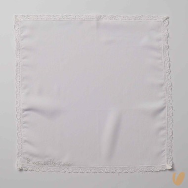 Mussola seta Battesimale ricamata a mano Mussole e Bavette