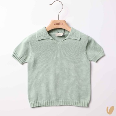 Polo puro filo di cotone Cardigan e Maglia