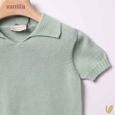 Polo puro filo di cotone Cardigan e Maglia