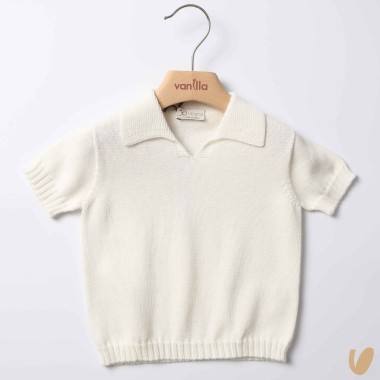 Polo puro filo di cotone Cardigan e Maglia