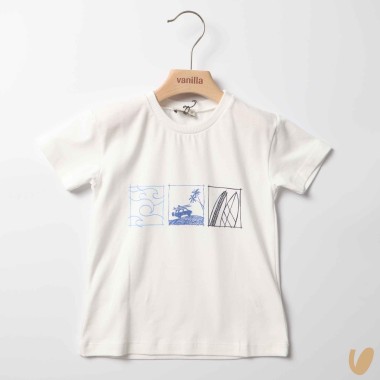 T-shirt "viaggio verso il surf" T-Shirt e Polo