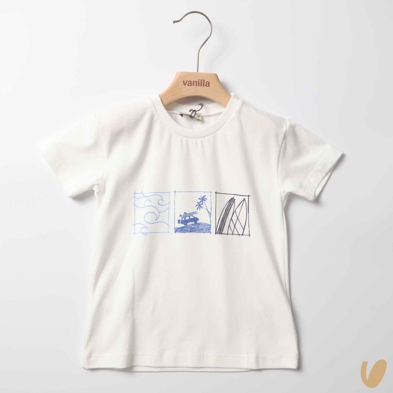 T-shirt "viaggio verso il surf" T-Shirt e Polo