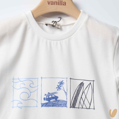 T-shirt "viaggio verso il surf" T-Shirt e Polo